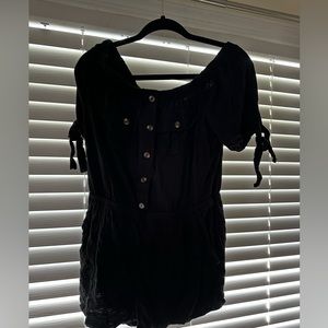 No Boundaries Romper - Size LARGE - BLACK